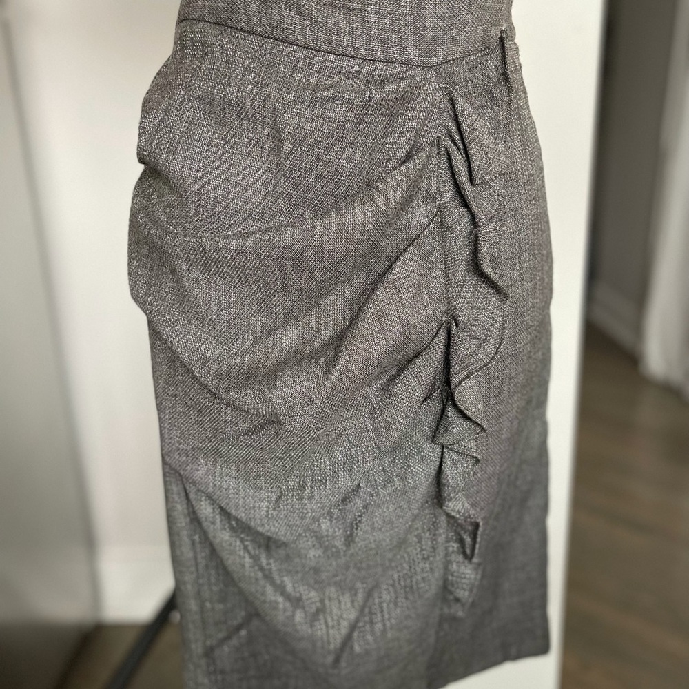 Anthropologie Sine Luminous Graphite Skirt 0 gray